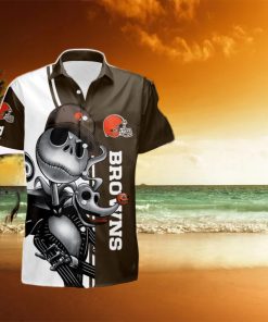 Cleveland Browns Jack Skellington Zero Summer Hawaiian Shirt