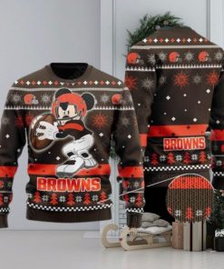 Cleveland Browns Mickey Mouse Ugly Christmas Sweater