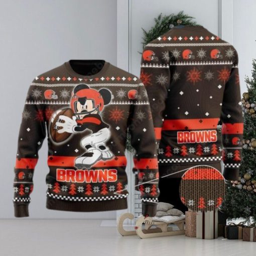 Cleveland Browns Mickey Mouse Ugly Christmas Sweater