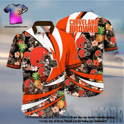 Cleveland Browns NFL Floral 3D Hawaiian Shirt