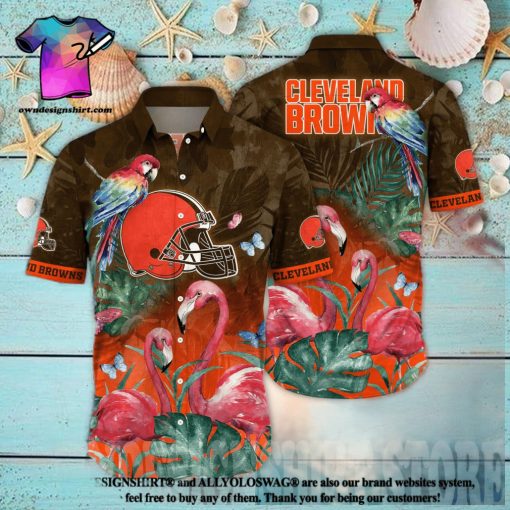 Cleveland Browns NFL Floral Full Printing Unisex Hawaiian Shirt