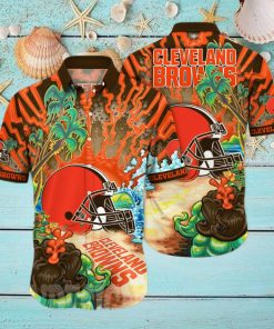 Cleveland Browns NFL Flower Full Printing 3D Hawaiian Shirt