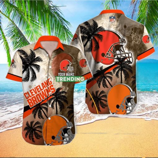 Cleveland Browns NFL Football Custom Name Hawaiian Shirt For Men And Women Best Gift For Fans hawaiian shirt