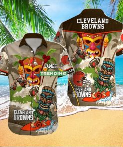 Cleveland Browns NFL Football Custom Name Hawaiian Shirt For Men And Women Gift For Real Fan hawaiian shirt