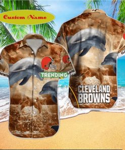 Cleveland Browns NFL Football Custom Name Hawaiian Shirt For Men And Women Style Gift For Fan hawaiian shirt