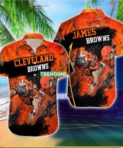 Cleveland Browns NFL Football Custom Name Hawaiian Shirt For Men And Women Unique Gift For Fans hawaiian shirt