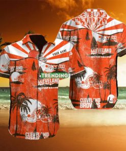 Cleveland Browns NFL Football Custom Name Hawaiian Shirt Unique Gift For Men And Women Fan hawaiian shirt