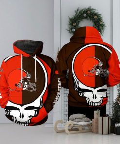 Cleveland Browns NFL Grateful Dead 3D Printed Hoodie