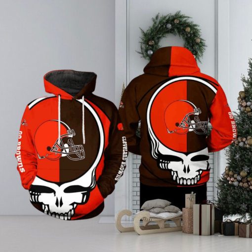 Cleveland Browns NFL Grateful Dead 3D Printed Hoodie