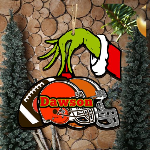 Cleveland Browns NFL Grinch Personalized Ornament SP121023104ID03