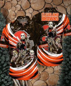 Cleveland Browns NFL Halloween Horror Movies Hawaiian Shirts For Men And Women