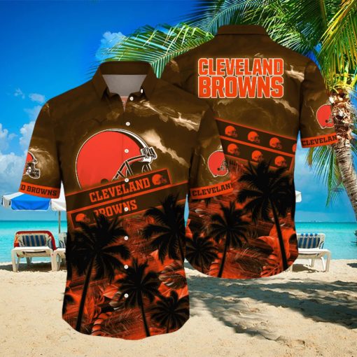 Cleveland Browns NFL Hawaiian Shirt Sunkissed Aloha Shirt