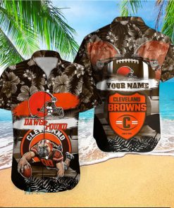 Cleveland Browns NFL Hawaiian shirt Custom Name Summer Gift