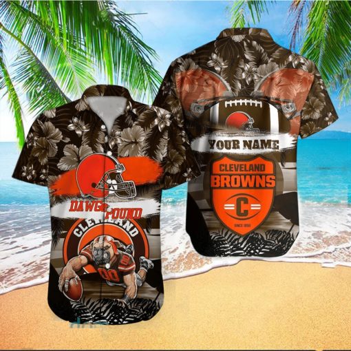 Cleveland Browns NFL Hawaiian shirt Custom Name Summer Gift