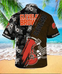 Cleveland Browns NFL x Mickey Mouse Tropical Pattern Hawaiian Shirts