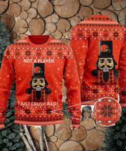 BEST Cleveland Browns Skull Flower Ugly Christmas Sweater All Over