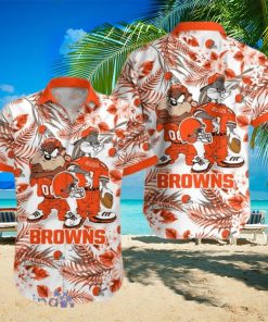 Cleveland Browns Taz And bugs NFL Teams Hawaiian Shirt Gift For Men And Women