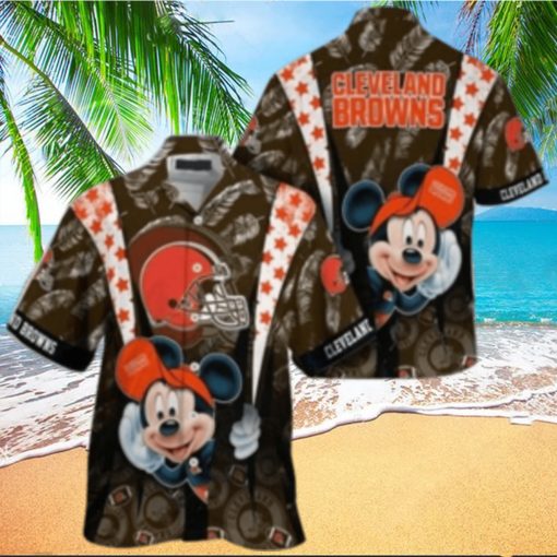 Cleveland Browns nfl mickey mouse Hawaiian Shirt custom for fan