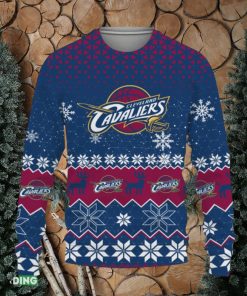 Cleveland Cavaliers Sports Football American Knitted Christmas 3D Sweater Gift Holidays