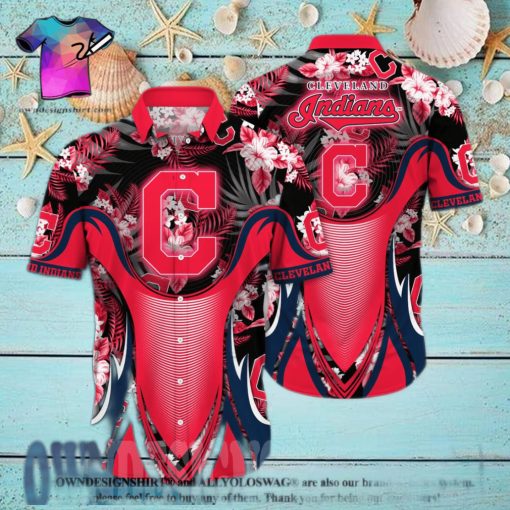 Cleveland Indians MLB Flower 3D Hawaiian Shirt