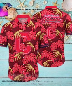 Cleveland Indians MLB Flower Full Printing Unisex Hawaiian Shirt