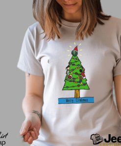 Climbing Bouldering Christmas Tree Vegetarian Version shirt