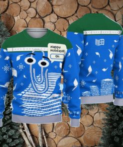 Clippy Is Front And Center On Microsoft’s Latest Holiday Ugly Christmas 3D Sweater