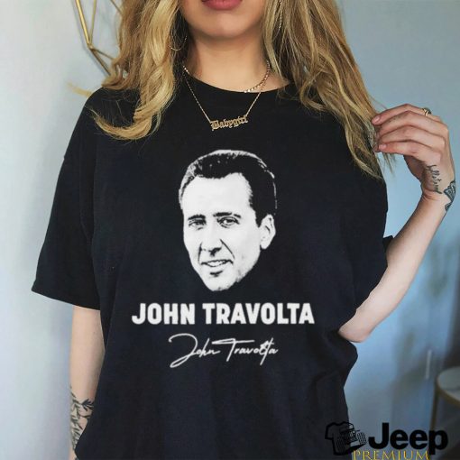 Clothing John Travolta Nicolas Cage Face Off Mashup Shirt