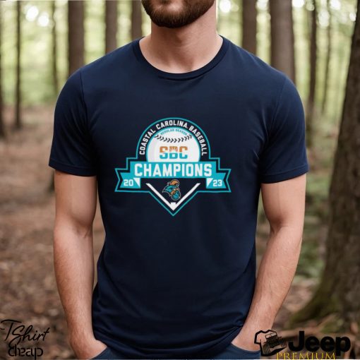 Coastal Carolina Chanticleers 2023 Sun Belt Baseball Regular Season Champions logo shirt