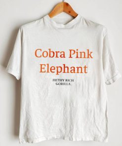 Cobra Pink Elephant filthy rich Gorilla logo shirt