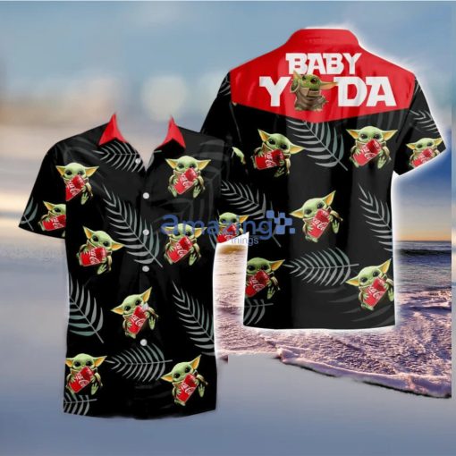 Coca Cola Baby Yoda Hug Tropical Hawaiian Shirt And Shorts Aloha Summer Gift For Men And Women