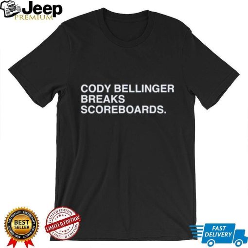 Cody Bellinger Breaks Scoreboards New Shirt