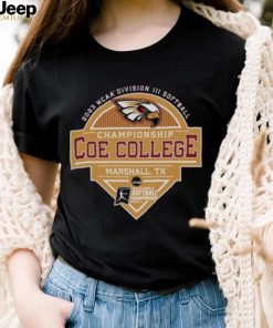 Coe College Kohawks 2023 Ncaa Division Iii Softball Championship Shirt