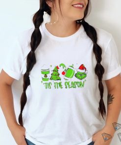 Coffee Christmas football Grinch tis the season shirt