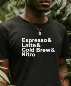 Coffee Doggy Espresso Latte Cold Brew Nitro Shirt