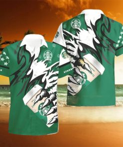 Coffee Monster Claw Gift Hawaiian Set Shirt And Short Summer Beach