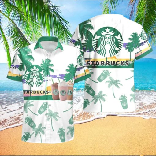 Coffee Tropical Palm Tree Hawaiian Shirt And Shorts For Beach Lovers