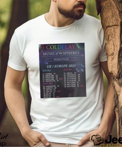 Coldplay Music Of The Spheres Tour 2023 T Shirt - teejeep