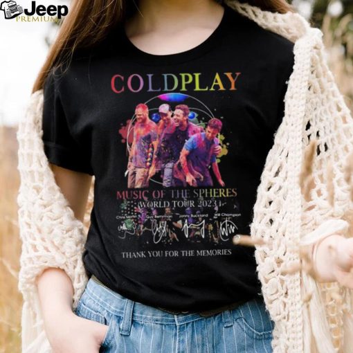 Coldplay Music Of The Spheres World Tour 2023 Thank You For The Memories Signature Shirt