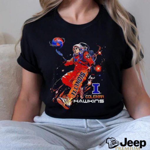 Coleman Hawkins Illinois Fighting Illini To The Moon shirt