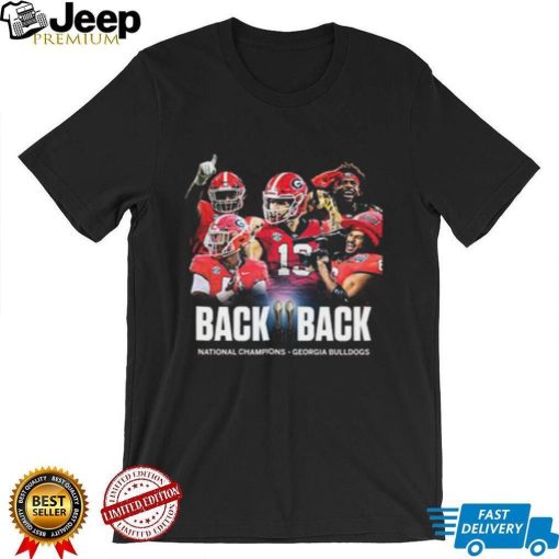 College Football Ga Vs Tcu Georgia Bulldogs Back To Back T shirt