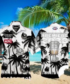 Collingwood Fc Premiers 2023 Afl Palm Tree Hawaiian Shirt