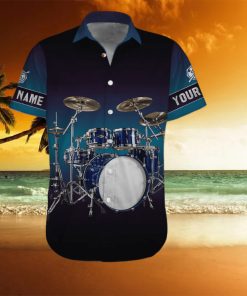 Color Love Drum Custom Name Hawaiian Shirt