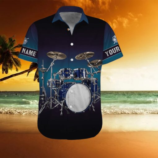 Color Love Drum Custom Name Hawaiian Shirt