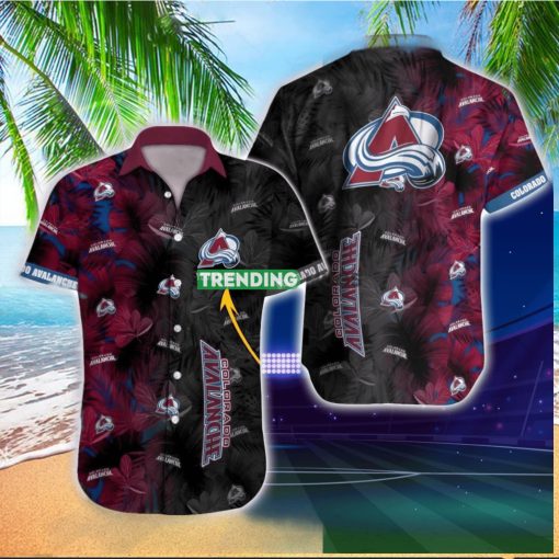 Colorado Avalanche NHL Custom Name Hawaiian Shirt Special Gift For Men And Women Fans hawaiian shirt