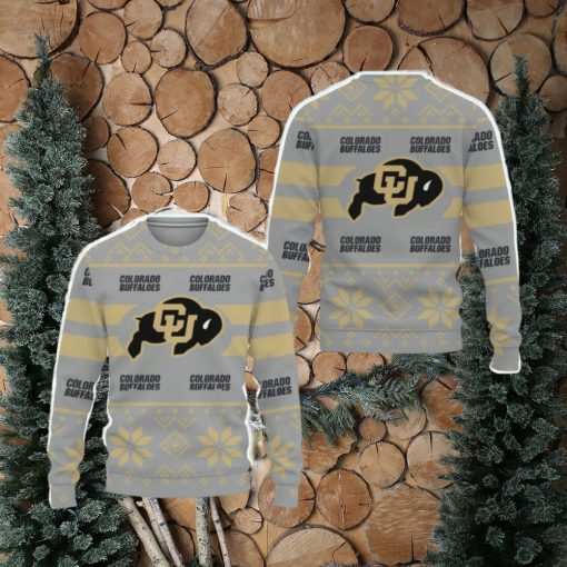 Colorado Buffaloes Custom New Uniforms For Fan Gear Knitted Christmas Sweater All Over Print