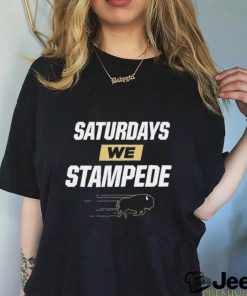 Colorado Buffaloes Saturdays we Stampede logo shirt