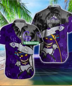 Colorado Rockies MLB Custom Name Hawaiian Shirt Special Gift For Men And Women Fans hawaiian shirt