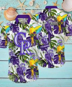 Colorado Rockies MLB Floral Full Print Unisex Hawaiian Shirt