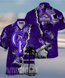 Colorado Rockies MLB Flower Full Printing 3D Hawaiian Shirt